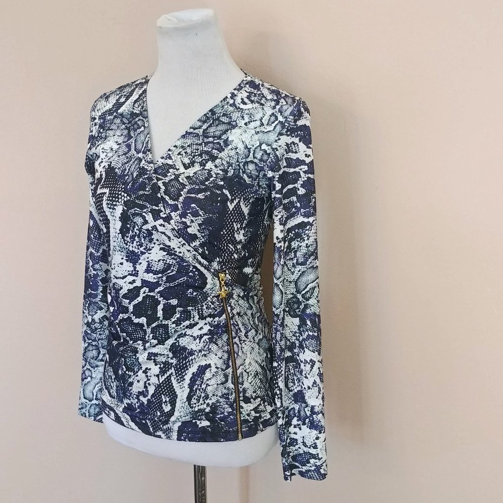 Etoile Du Monde Paris Snakeskin Design Top - Women's Euro Size Med (U.S. Small)